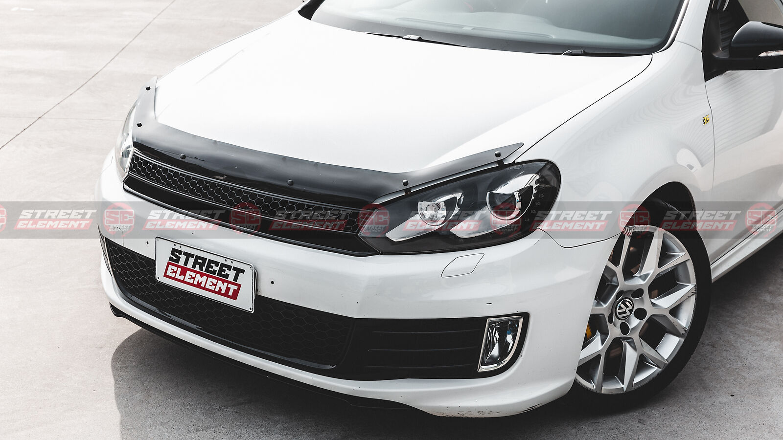 VW Golf MK6 TSI GTI R 2009-2012 Tinted Bonnet Protectors/Guards (BADGELESS)