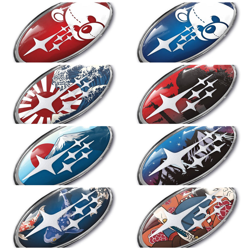 SUYA 3D Badge/Emblem Stickers (Classic Collection) - Steering Wheel For Subaru BRZ/Levorg/WRX