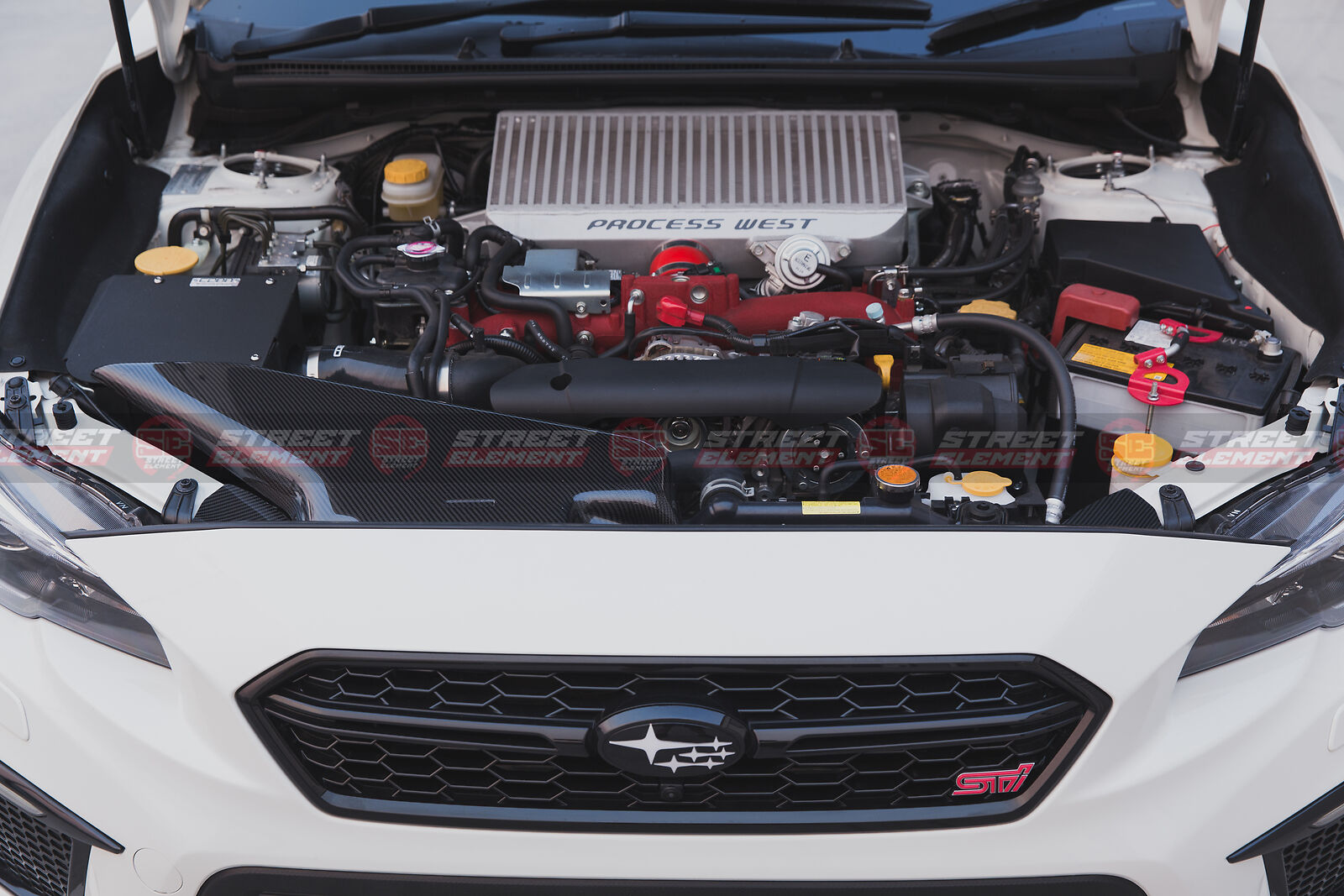 Carbon Fibre Air Intake System & Diversion Plate For MY15-20 Subaru WRX/STI VA