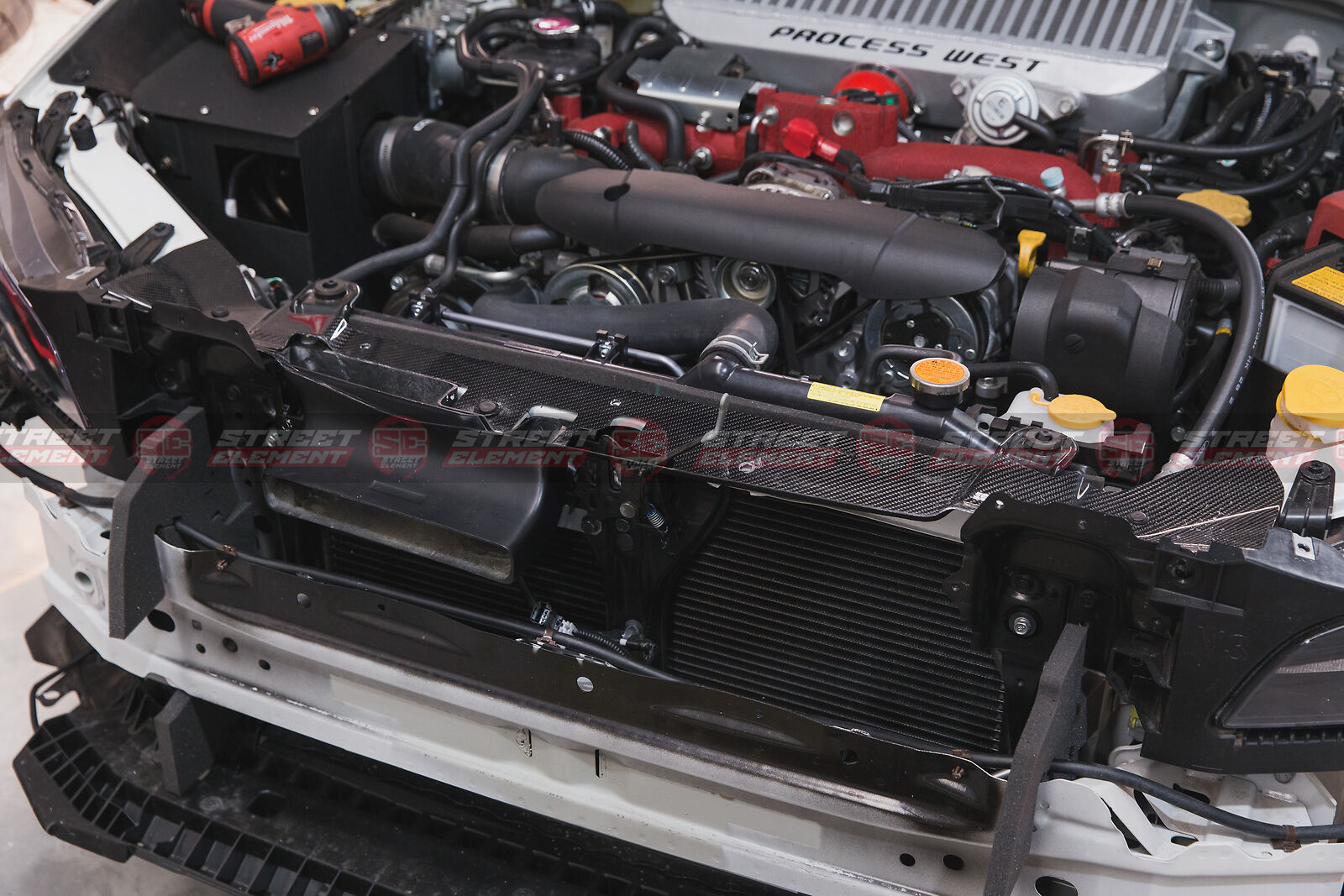 Carbon Fibre Air Intake System & Diversion Plate For MY15-20 Subaru WRX/STI VA