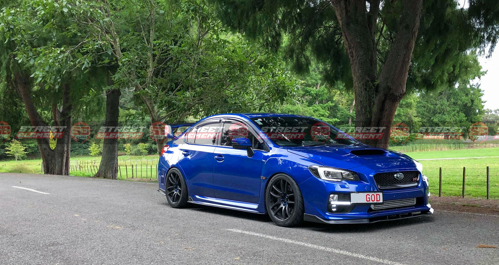 MPX Style PU Plastic Front Bumper Lip For MY15-20 Subaru WRX/STI