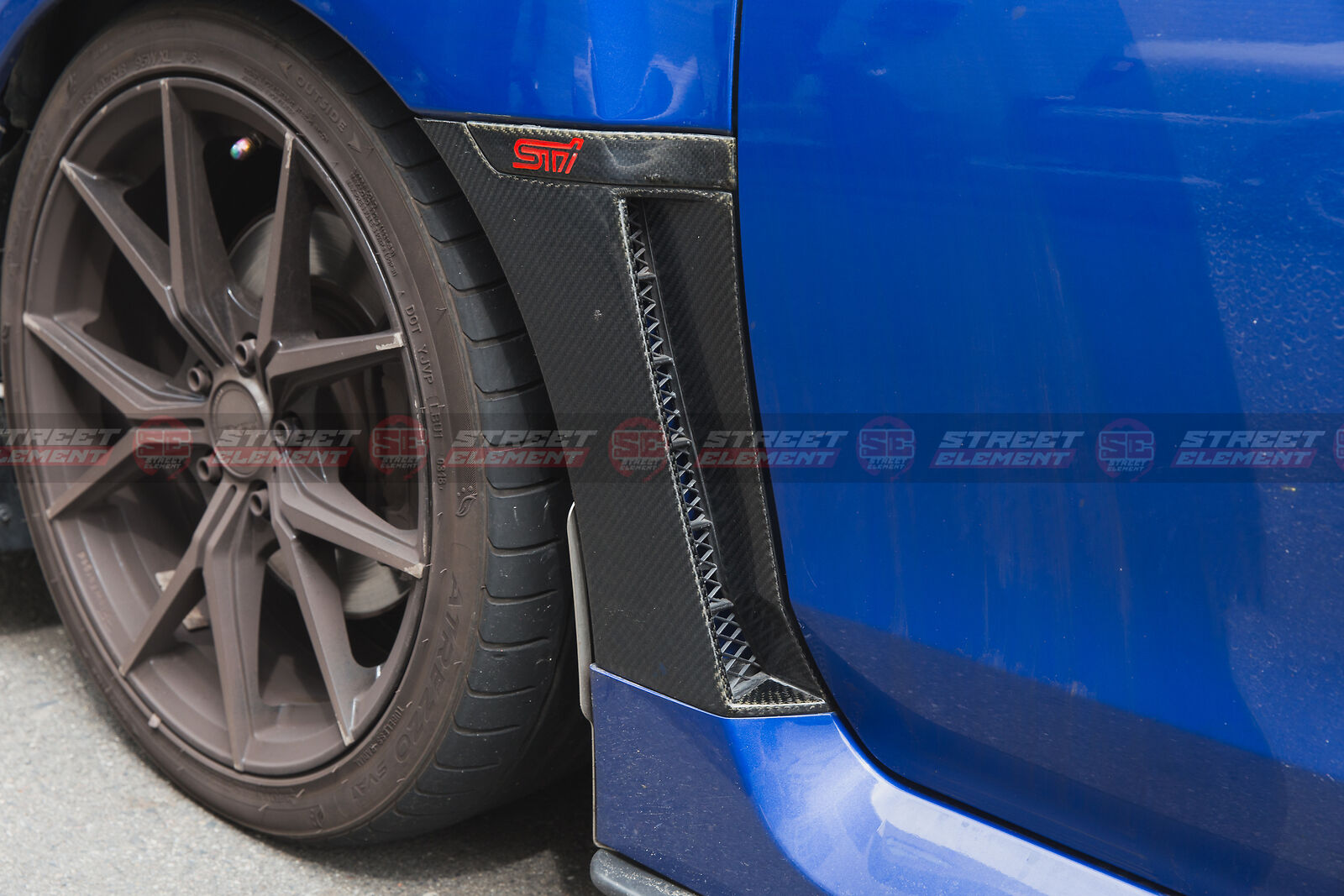 Carbon Fibre Side Fender Trim Replacement For MY15 -20 Subaru WRX/STI Premium NEW