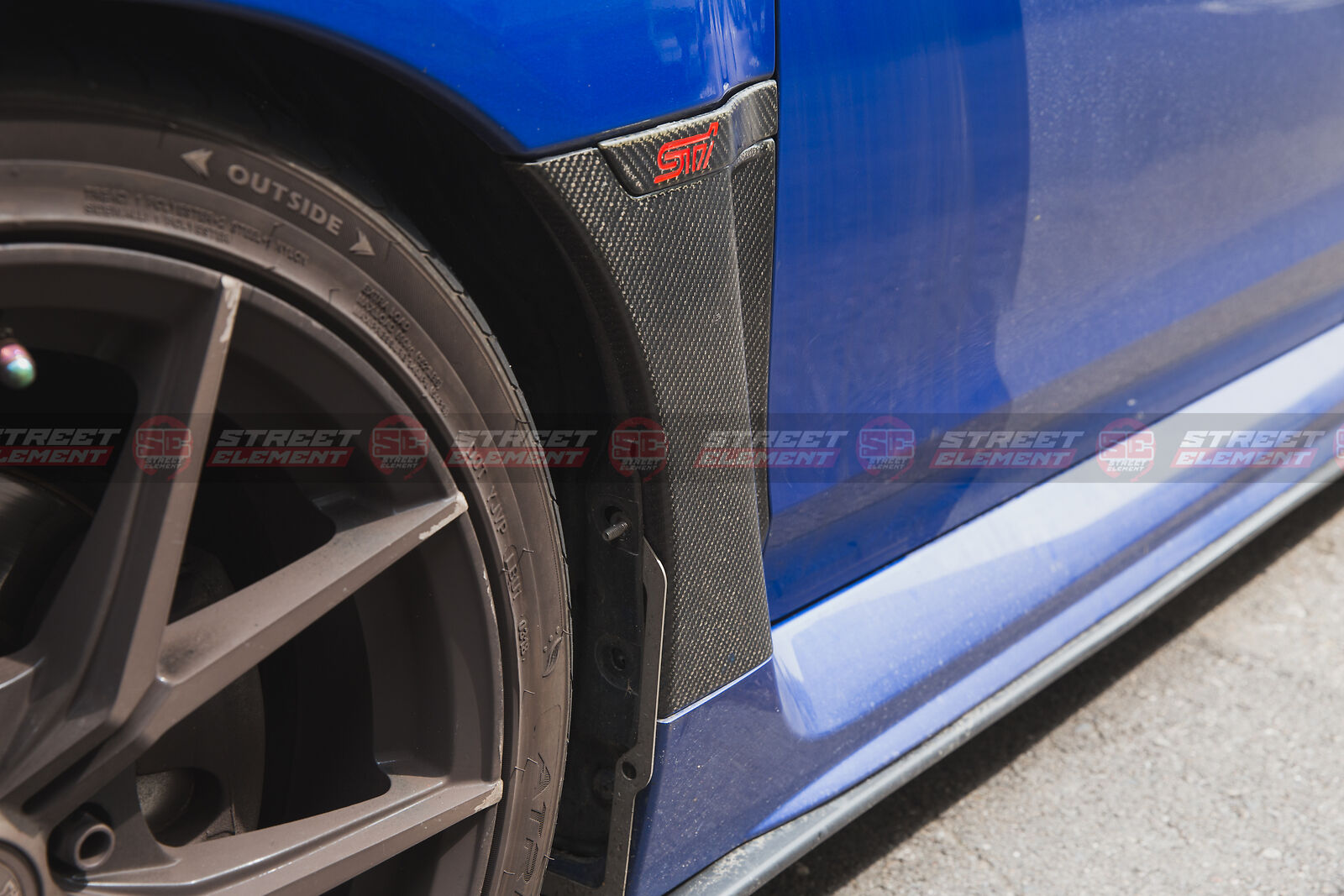 Carbon Fibre Side Fender Trim Replacement For MY15 -20 Subaru WRX/STI Premium NEW