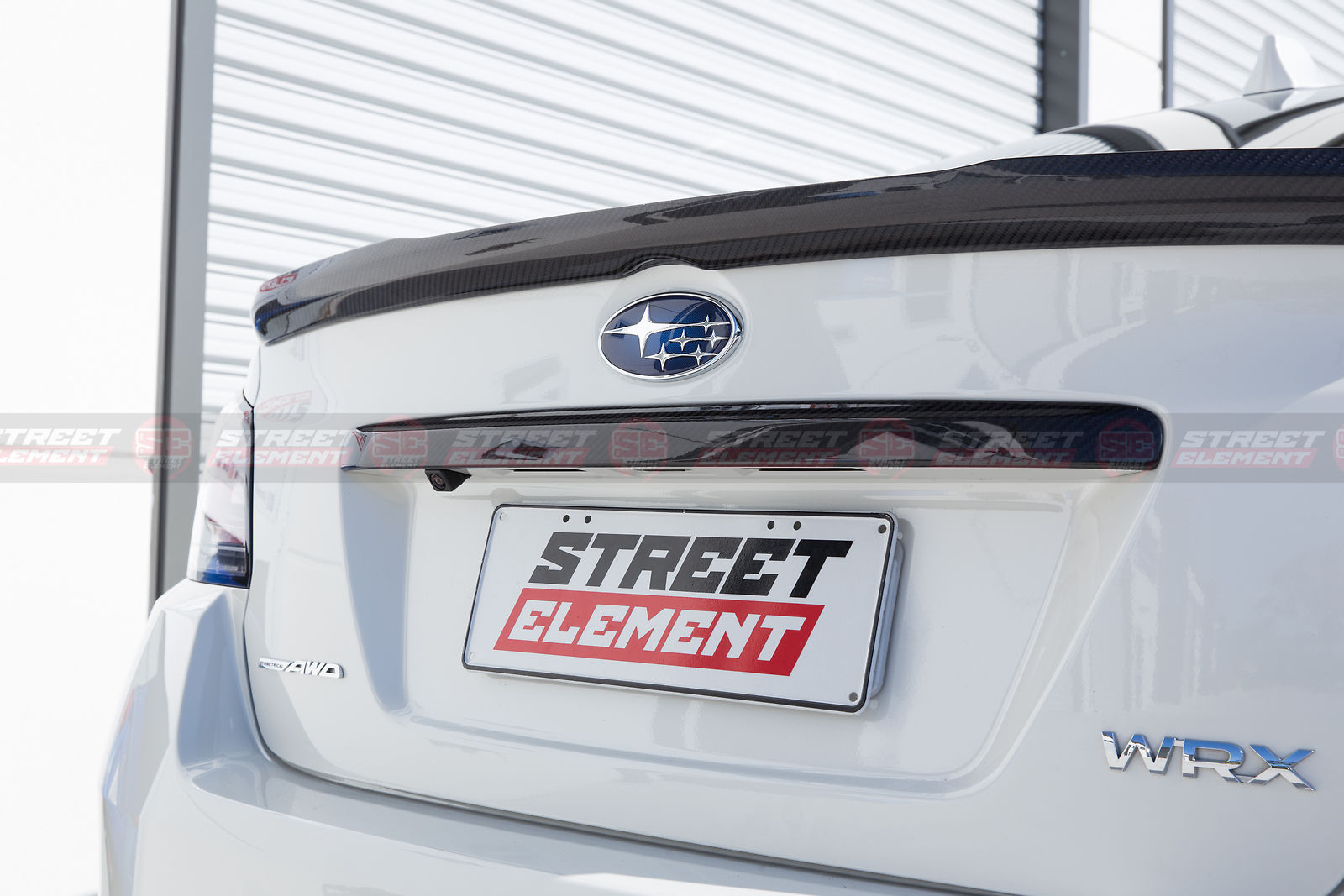 Dry Carbon Fiber Rear Trunk Trim Cover For MY15-20 Subaru WRX Premium / STI (CF)