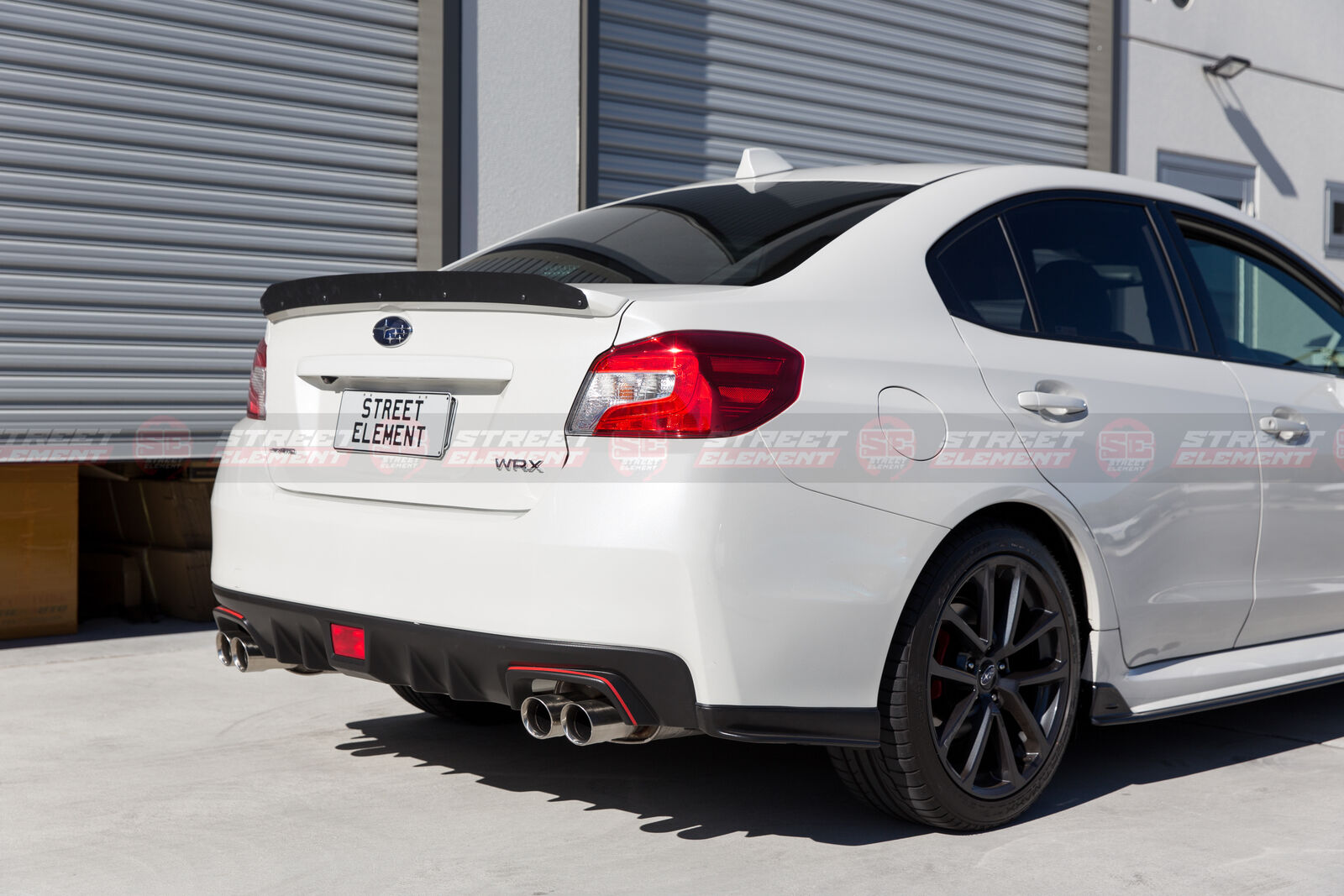 Gurney Flap For MY15-20 Subaru WRX Low-Profile Trunk Lip Spoiler (MATTE BLACK)