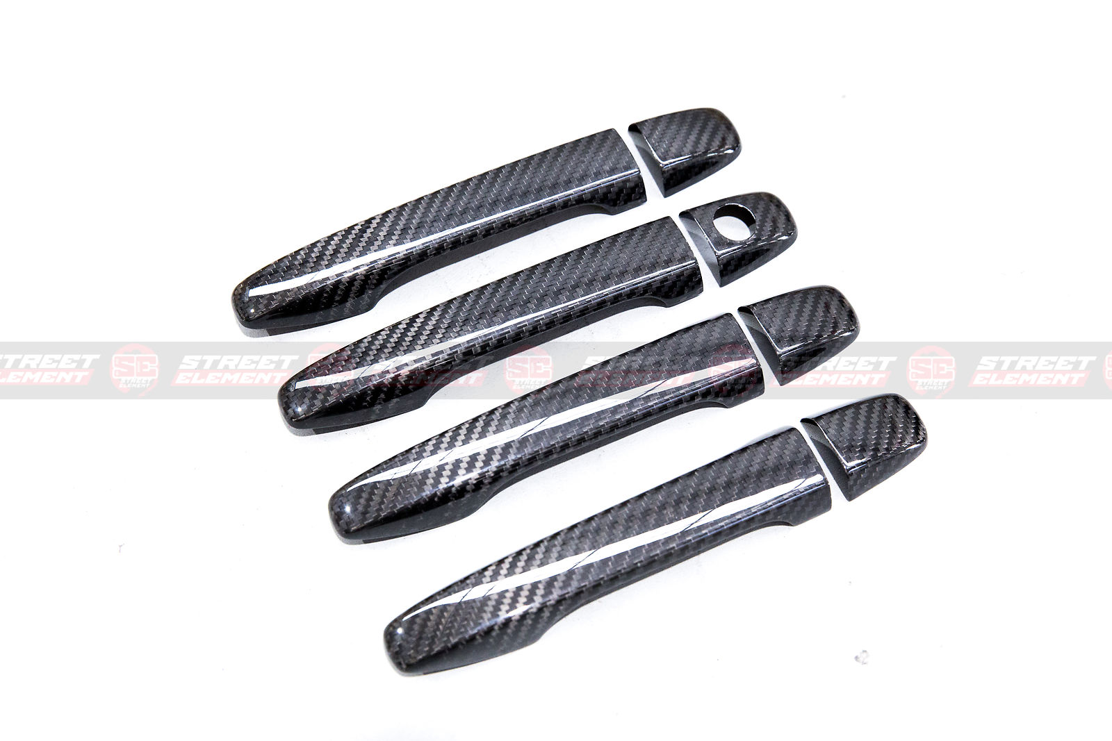 Dry Carbon Fiber Door Handle Covers (8PCS) For MY15-19 Subaru WRX Premium / STI