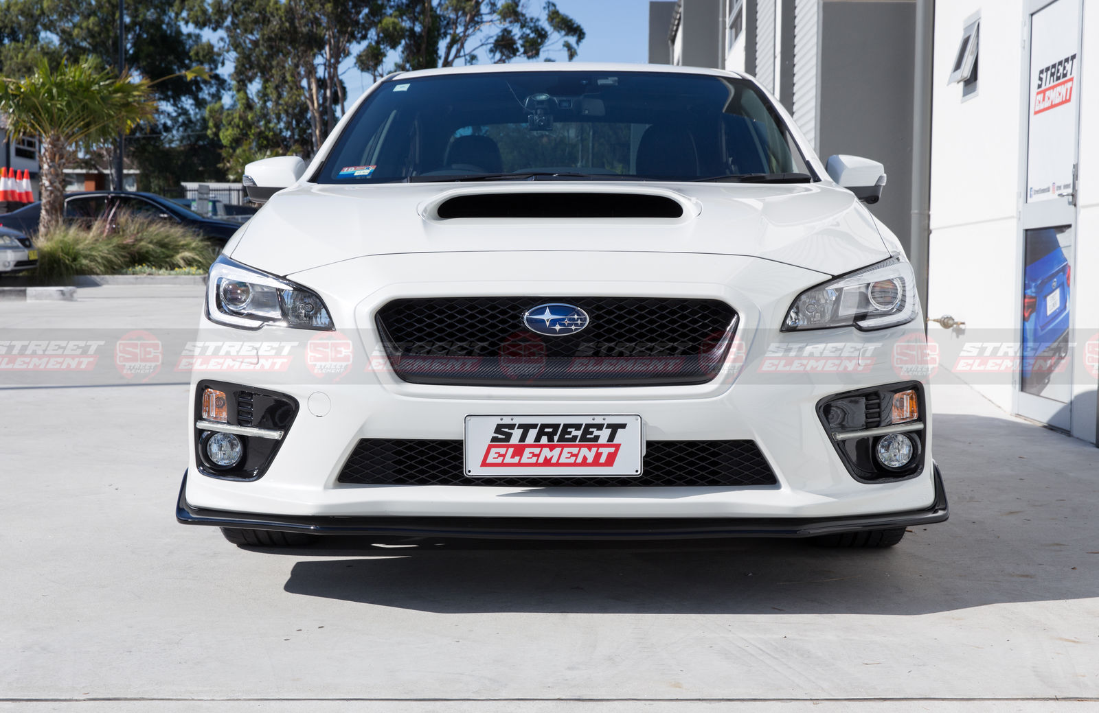Dry Carbon Fiber Front Grille Cover For MY14-17 Subaru WRX Premium / STI (CF)