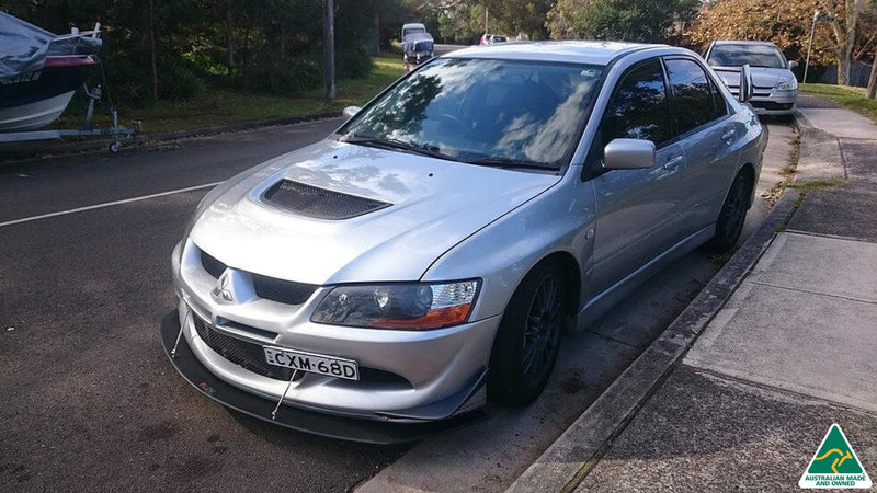 Silver Lancer Evolution VIII Front Lip Splitter