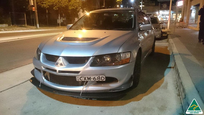 Silver Lancer Evolution VIII Front Lip Splitter