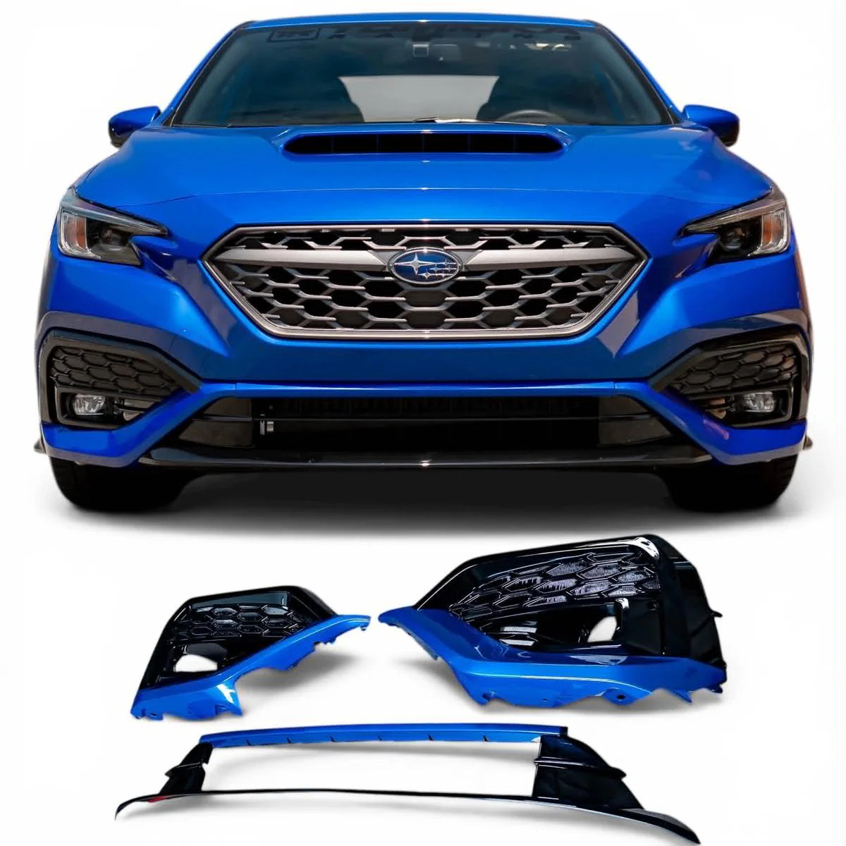 AFD S-Spec V3 Paint Matched Front Bumper Trims for Subaru WRX (VB) 2022-2026