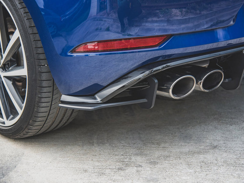 MAXTON DESIGN RACING Rear Side Splitters For 2017-2020 VW Golf MK7.5 R