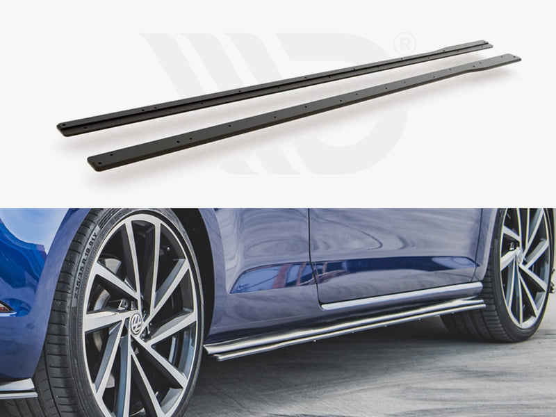 MAXTON DESIGN RACING Side Skirts Diffusers For 2017-2020 VW Golf MK7.5 R & R-Line