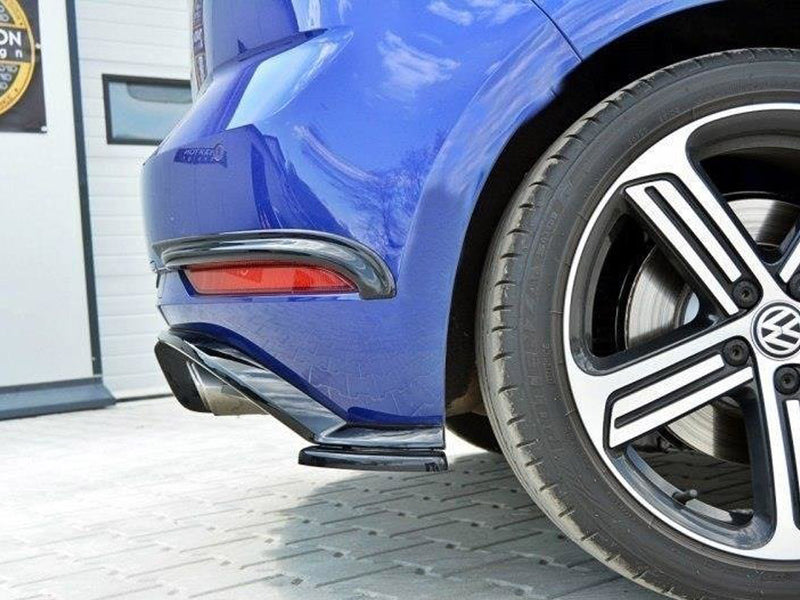 MAXTON DESIGN Rear Side Splitters For 2017-2020 VW Golf MK7.5 R & R-Line