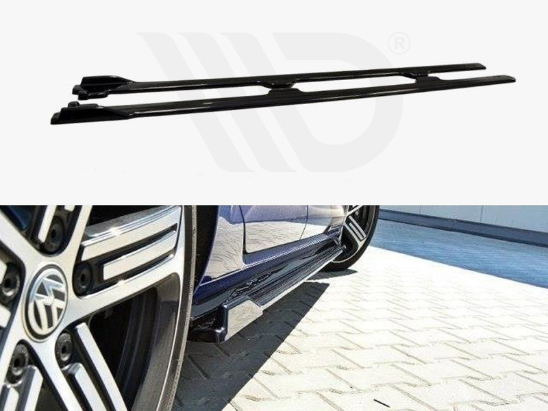 MAXTON DESIGN Side Skirts Diffusers V.1 For 2017-2020 VW Golf MK7.5 R & R-Line