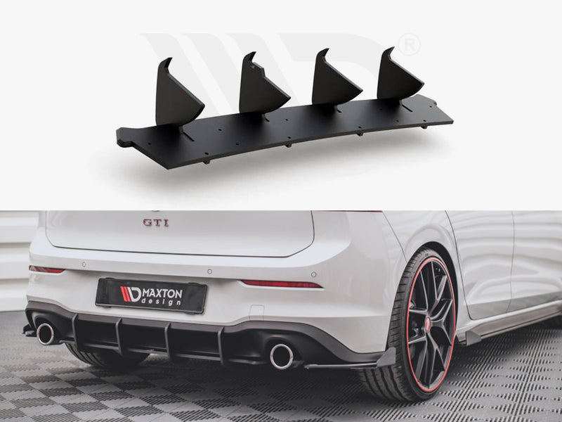 MAXTON DESIGN RACING Rear Diffuser V.1 For 2021+ VW Golf MK8 GTI