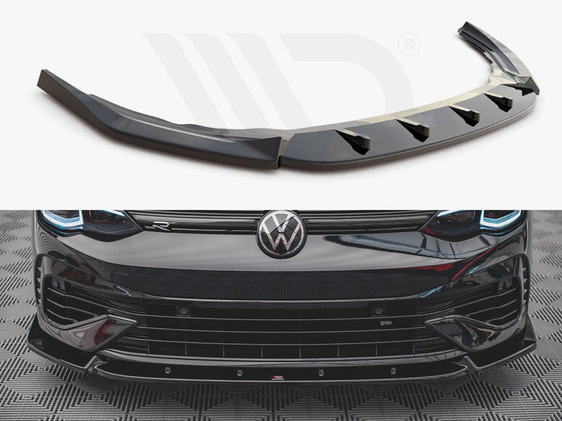 MAXTON DESIGN Front Splitter V.2 For 2021+ VW Golf MK8 R