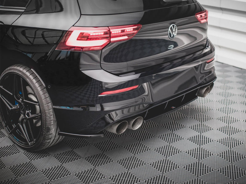 MAXTON DESIGN Rear Side Splitters V.1 For 2021+ VW Golf MK8 R