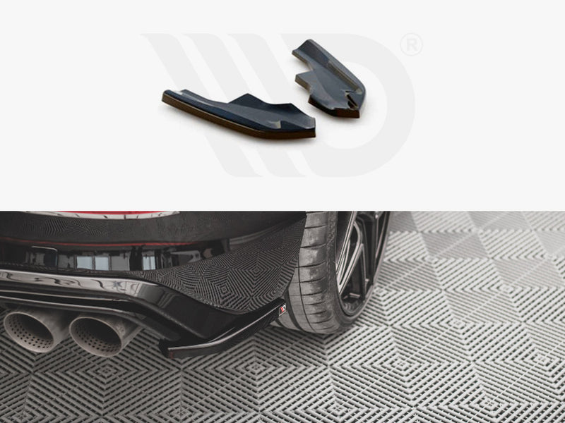 MAXTON DESIGN Rear Side Splitters V.4 For 2021+ VW Golf MK8 R