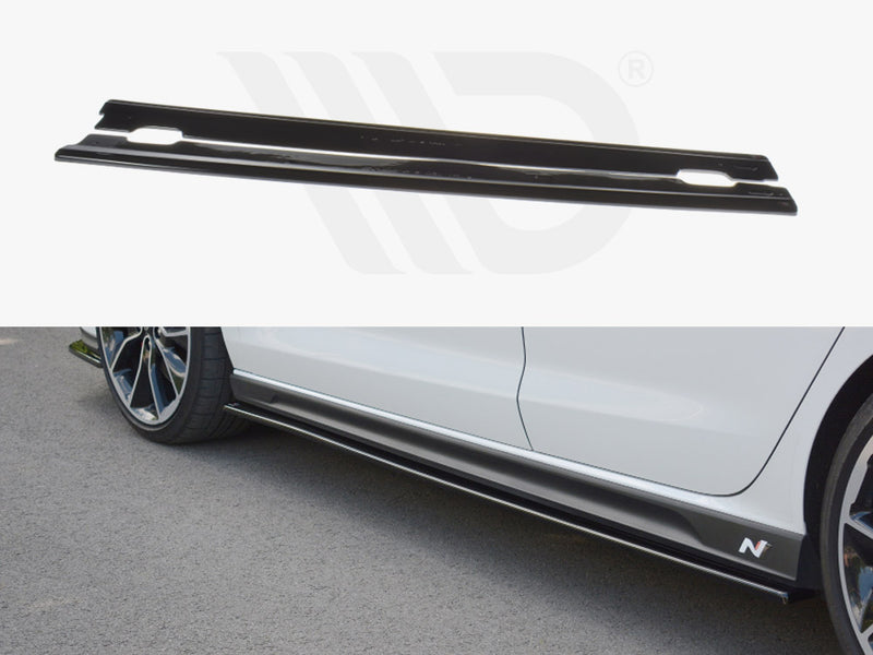 MAXTON DESIGN Side Skirts Diffusers V.1 For 2018-2020 Hyundai i30 N PD