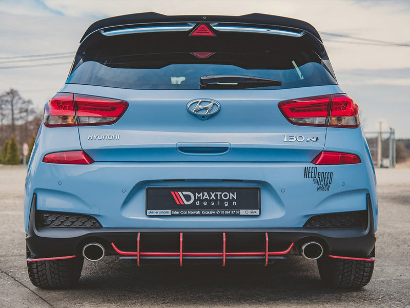 MAXTON DESIGN RACING Rear Side Splitters For 2018-2020 Hyundai i30 N PD