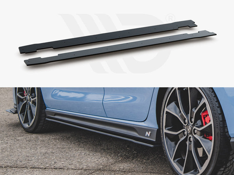 MAXTON DESIGN STREET PRO Side Skirts Diffusers For 2021+ Hyundai i30 N PD
