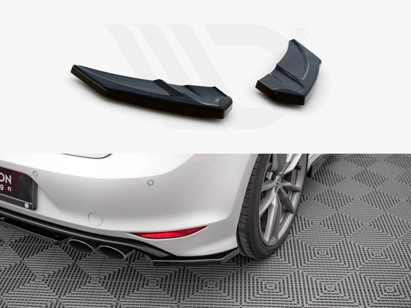 MAXTON DESIGN Rear Side Splitters V.3 For 2013-2016 VW Golf MK7 R