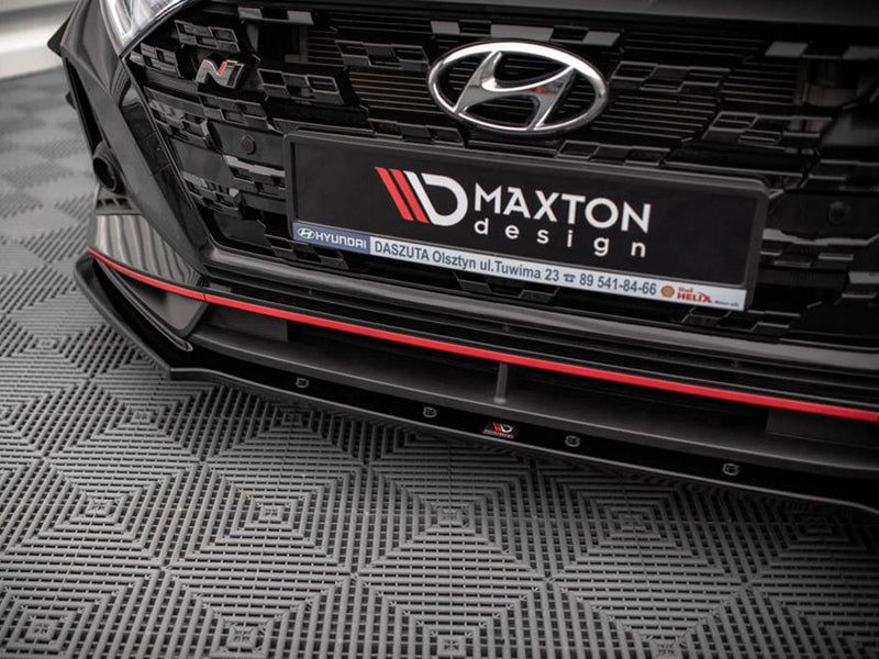 MAXTON DESIGN Front Splitter V.1 For 2021+ Hyundai i20 N BC
