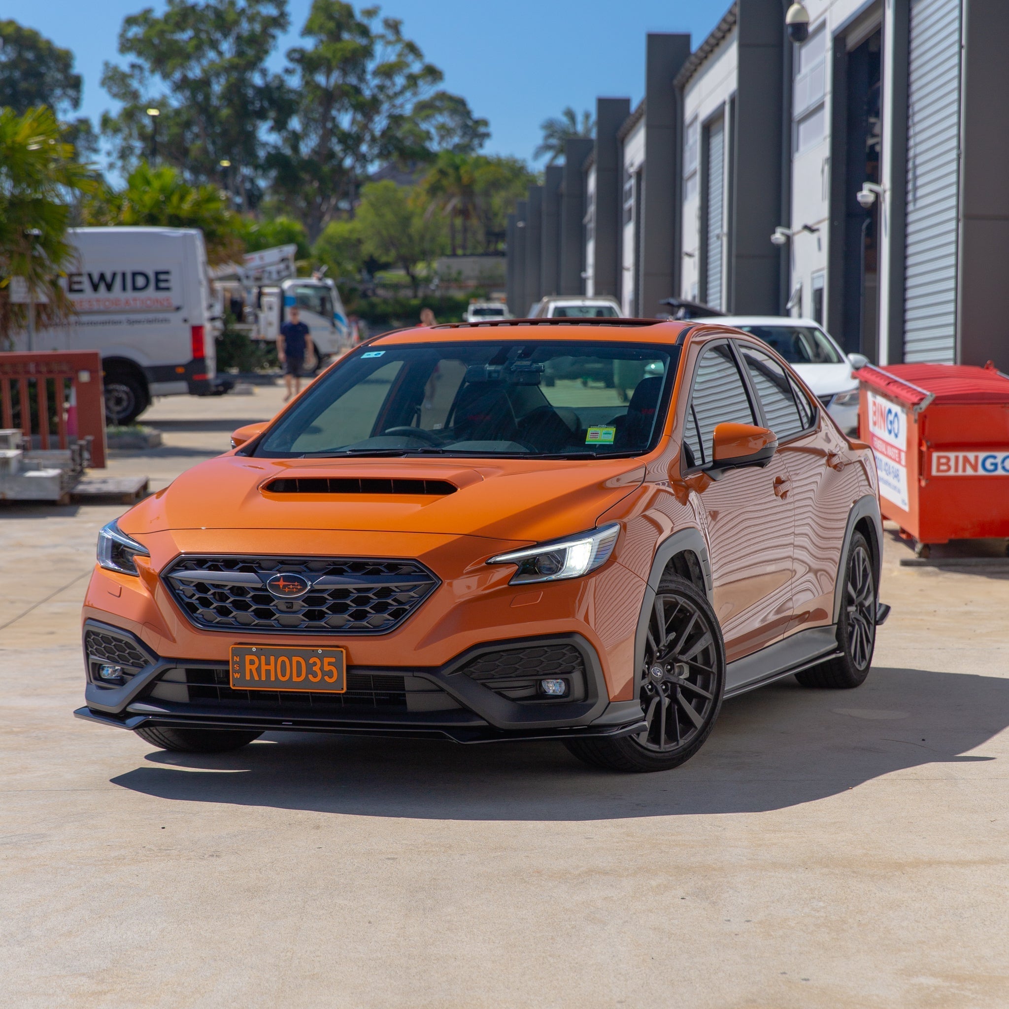 DMAKER STI-Spec Front Lip / Under Spoiler (1-Piece) for Subaru WRX (VB) 2022-2025