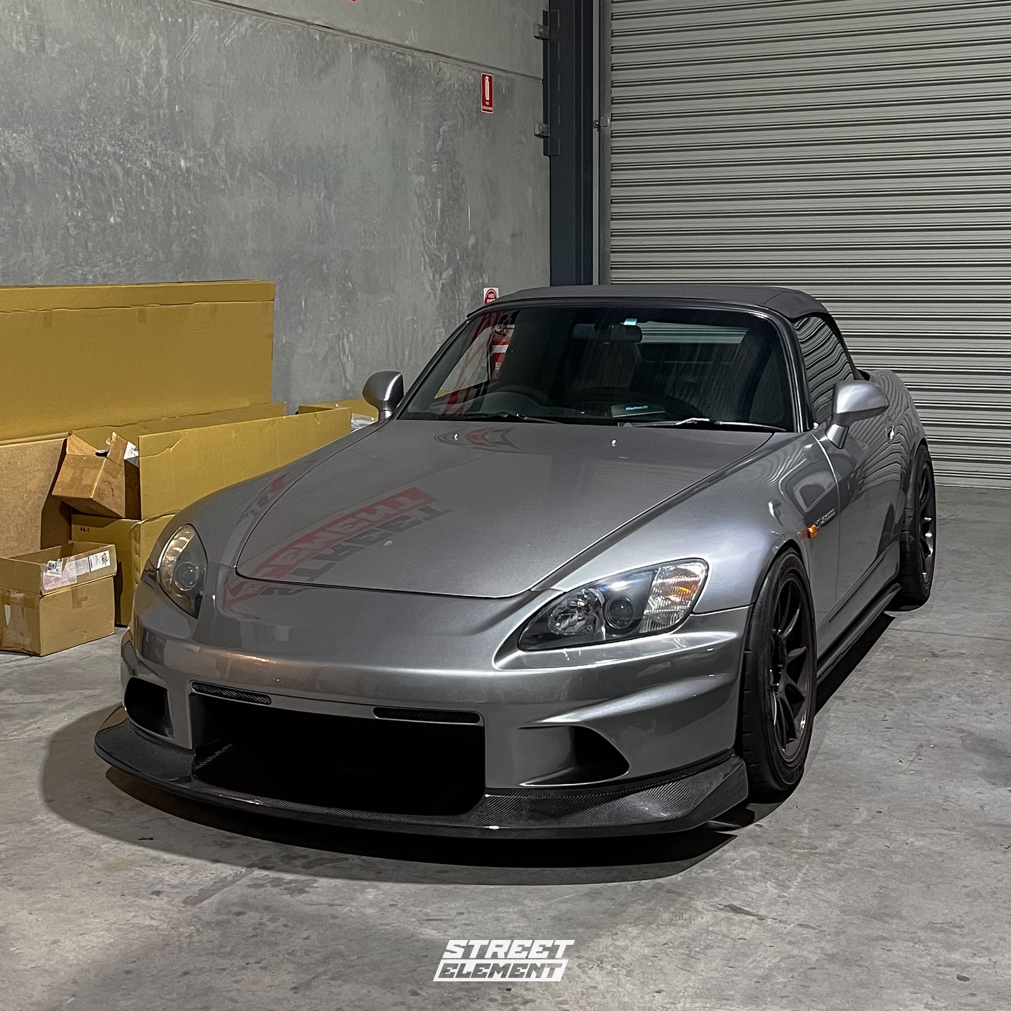 VOLTEX Style Front Splitter For 1999-2009 Honda S2000 AP1 AP2 [Carbon Fibre]