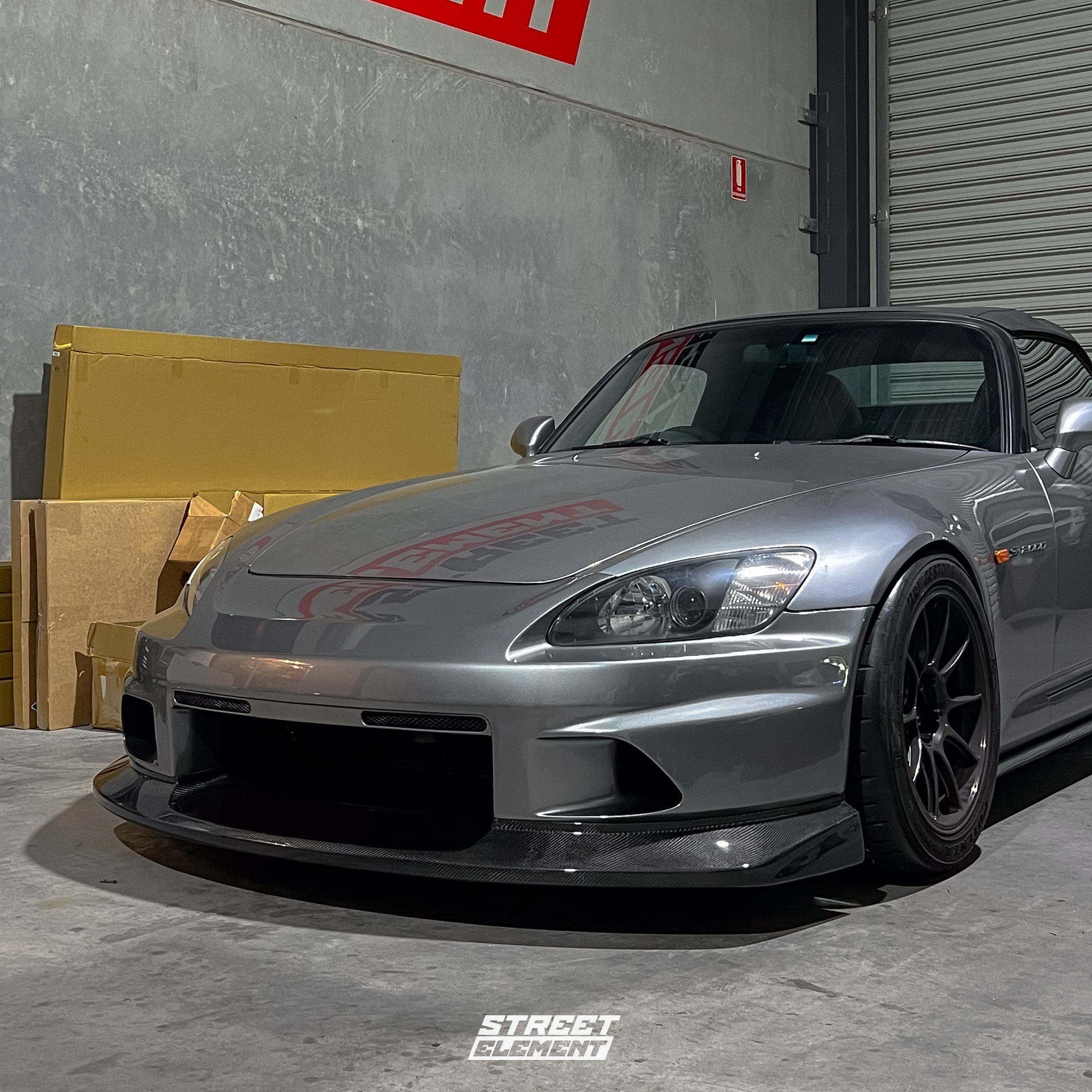 VOLTEX Style Front Splitter For 1999-2009 Honda S2000 AP1 AP2 [Carbon Fibre]