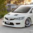 STREET ELEMENT J'S Style Front Lip/Half Spoiler For 2007-2011 Honda FD2 Civic Type R [Unpainted]