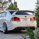 STREET ELEMENT FEEL'S Style Rear Under Diffuser & LED For 2007-2011 Honda FD2 Civic Type R [Unpainted]