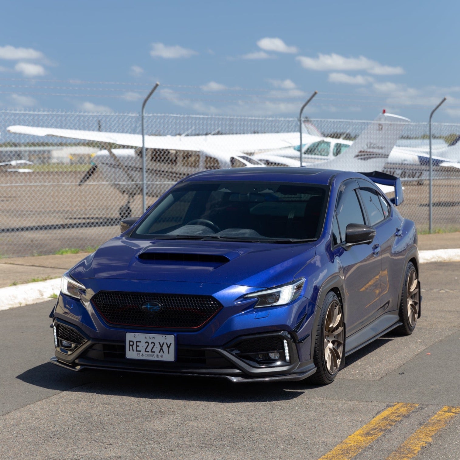 DMAKER STI-Spec Complete Lip / Under Spoiler Kit for Subaru WRX (VB) 2022-2025 [Carbon Fibre]