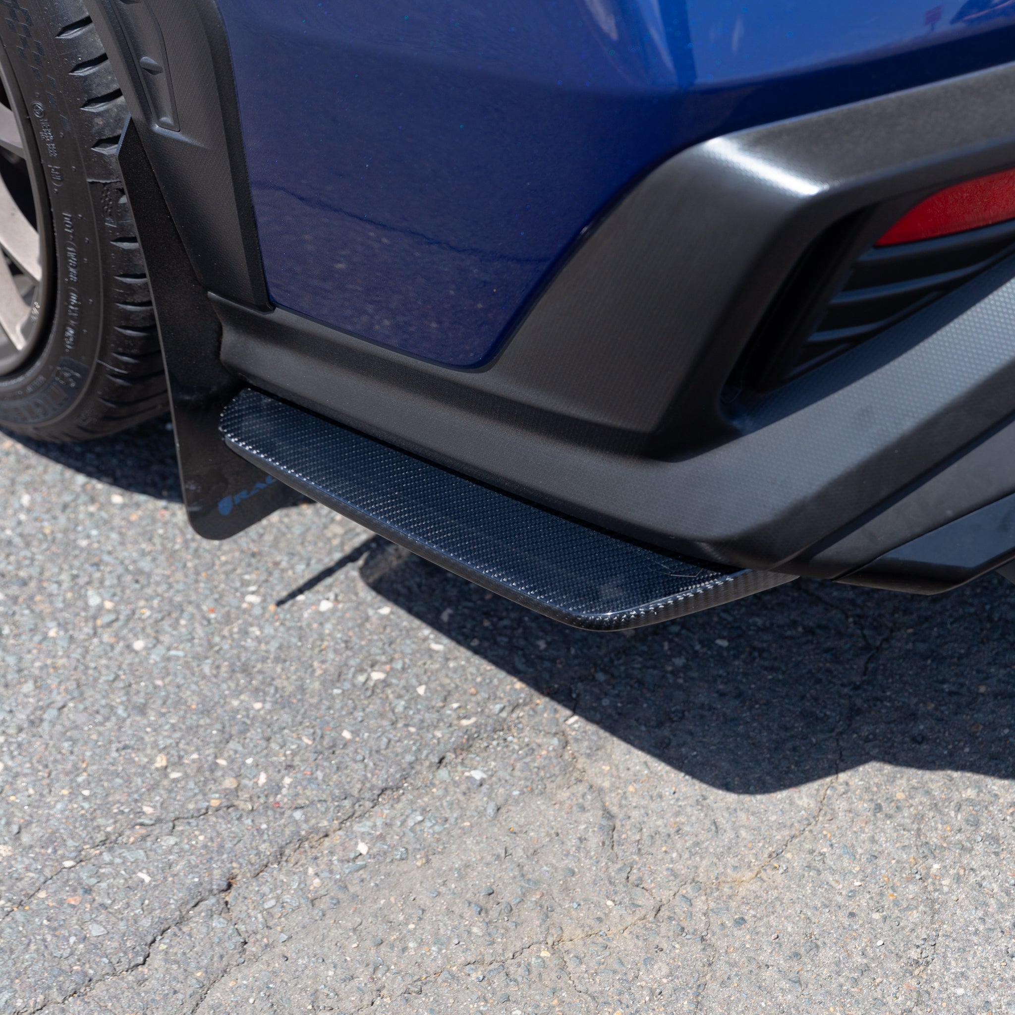 DMAKER STI-Spec Rear Side Spats / Under Spoilers for Subaru WRX (VB) 2022-2025 [Carbon Fibre]