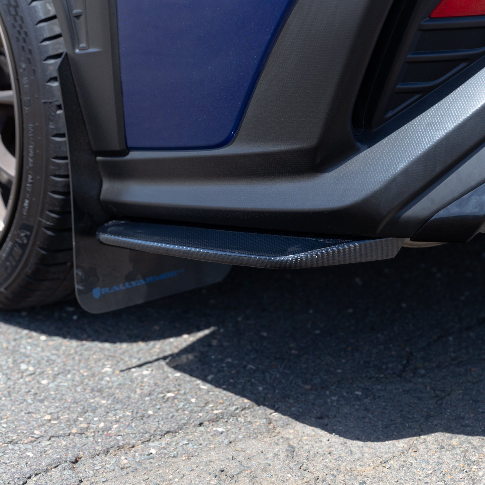DMAKER STI-Spec Rear Side Spats / Under Spoilers for Subaru WRX (VB) 2022-2025 [Carbon Fibre]
