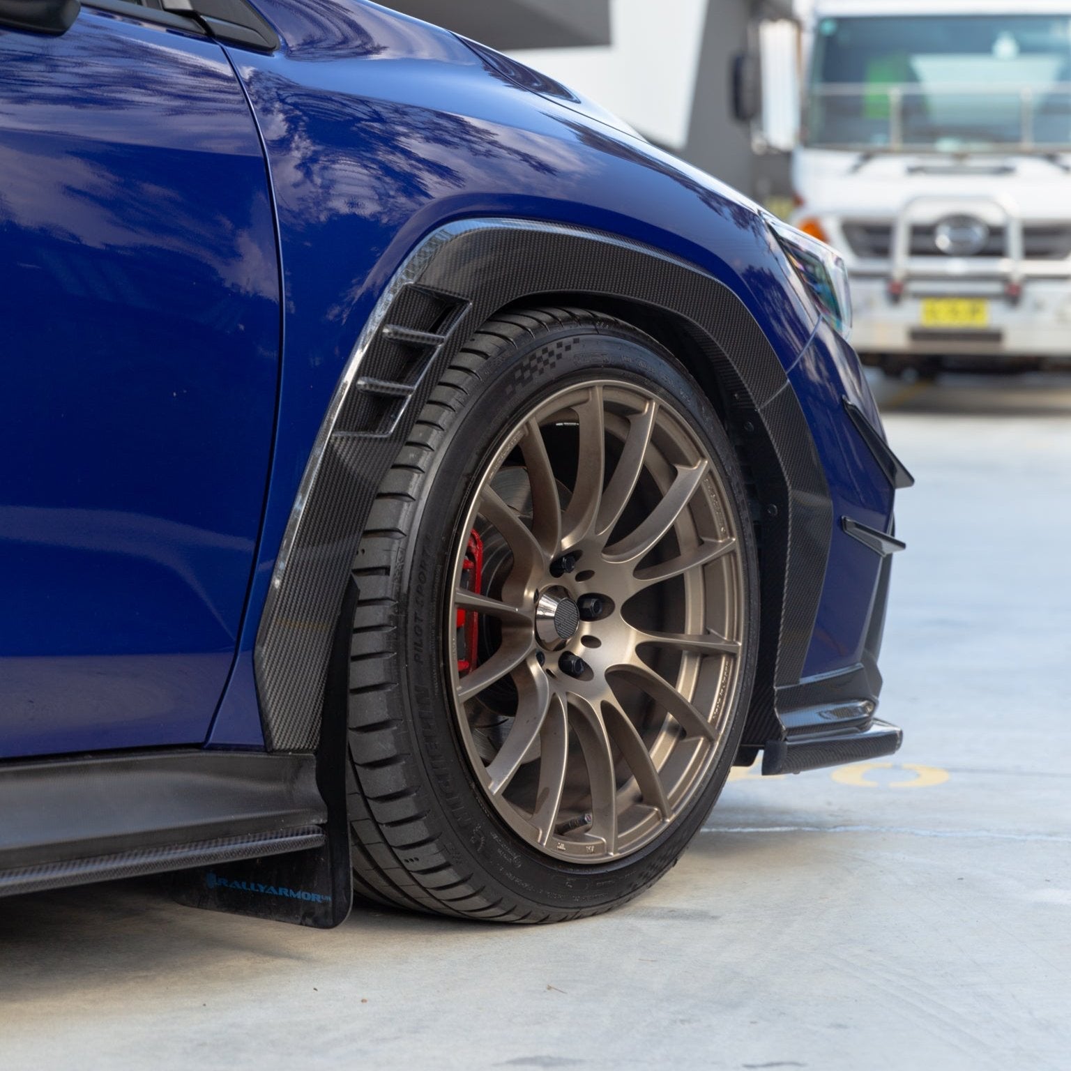 Axis Parts Dry Carbon Fibre Over Fender Covers (8-Piece) for Subaru WRX (VB) 2022-2025