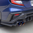 Dry Carbon Fibre Rear Bumper Cover (3-Piece) For Subaru WRX VB 2022+