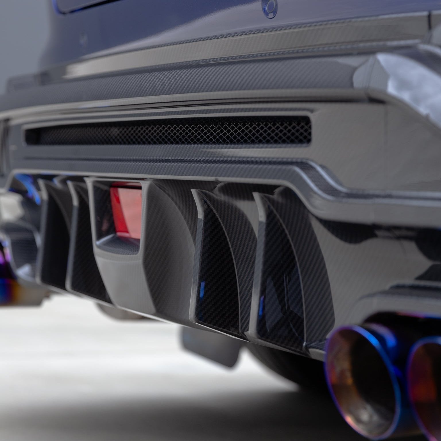 Axis Parts Dry Carbon Fibre Rear Bumper Covers (3-Piece) for Subaru WRX (VB) 2022-2025