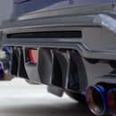 Dry Carbon Fibre Rear Bumper Cover (3-Piece) For Subaru WRX VB 2022+