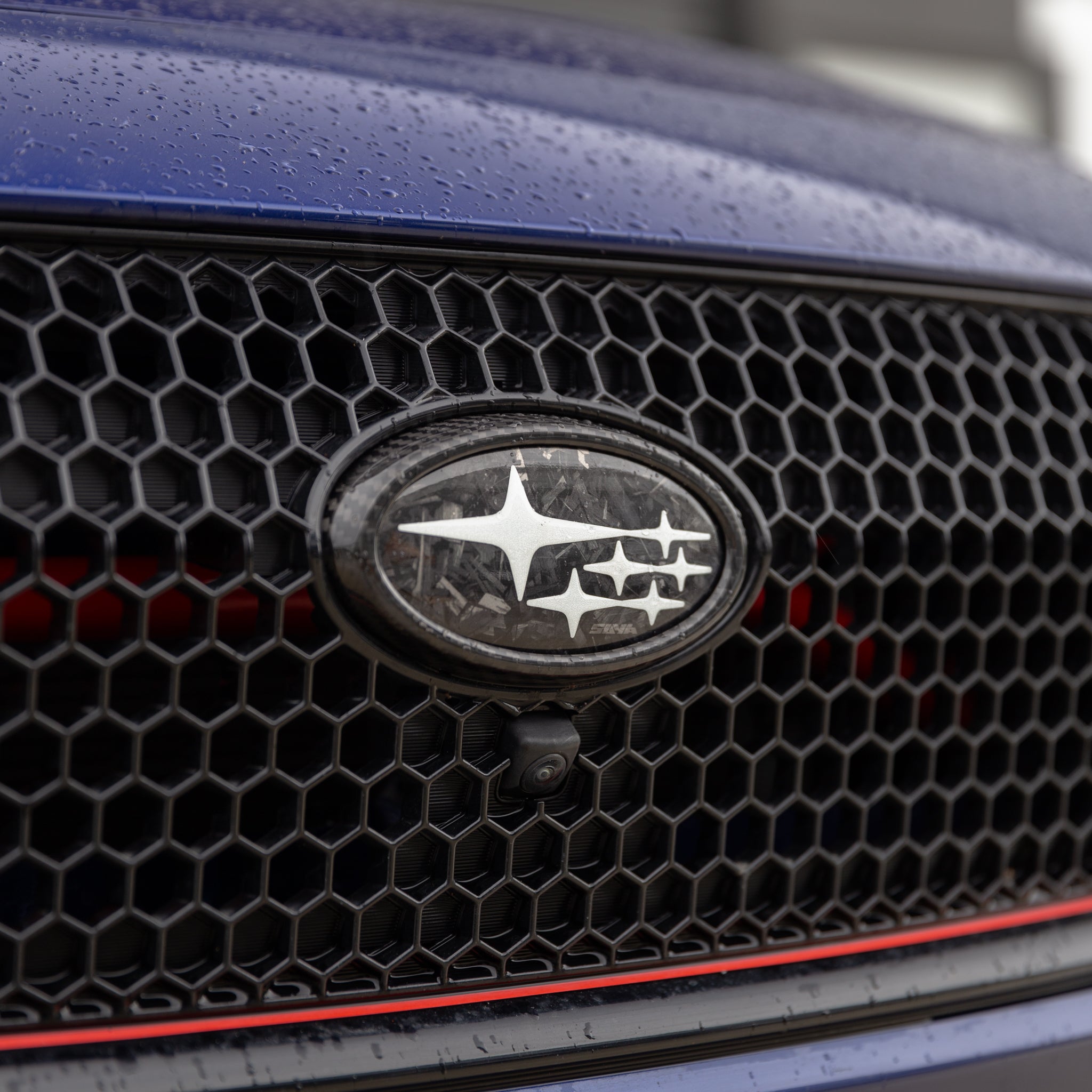 Axis Parts Dry Carbon Fibre Emblem Surround Covers (Front & Rear) for Subaru WRX (VB) & WRX Sportswagon (VN) 2022-2025