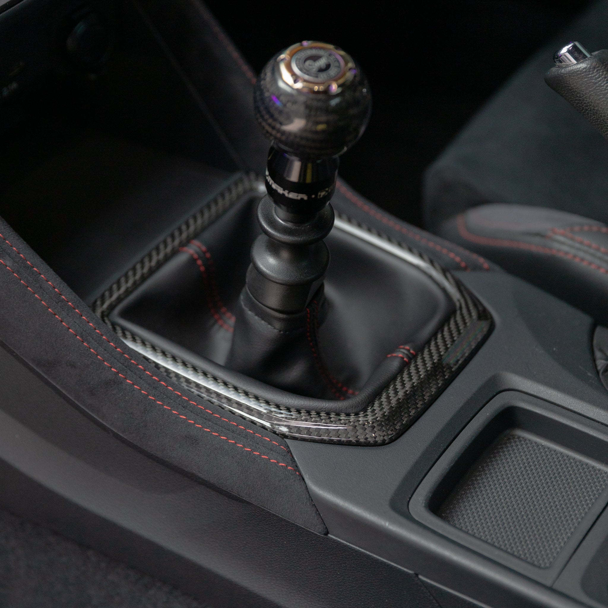 FloKraft Dry Carbon Fibre Manual Shifter Panel Surround Cover For Subaru WRX VB 2022+