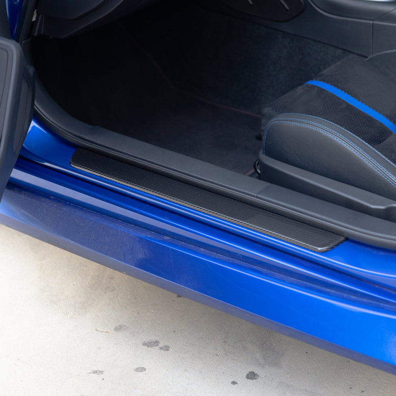 FloKraft Dry Carbon Fibre Outer Door Sill Covers For Subaru BRZ ZD8 / Toyota GR86 ZN8 2022+
