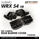 Dry Carbon Fibre Rear Bumper Cover (3-Piece) For Subaru WRX VB 2022+