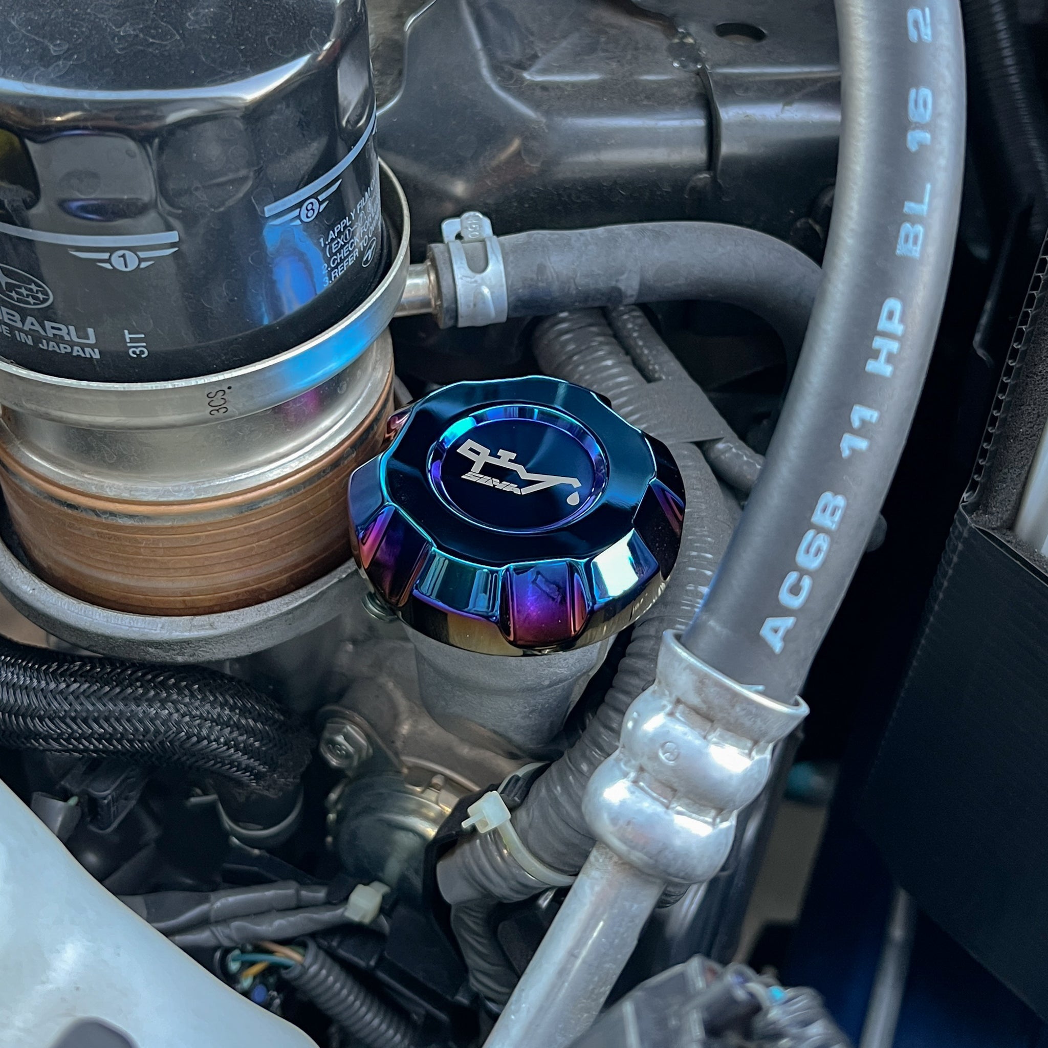 SUYA Car Supplies - Engine Bay - Oil Caps (Titanium) for Subaru BRZ / Levorg / WRX & Other Models