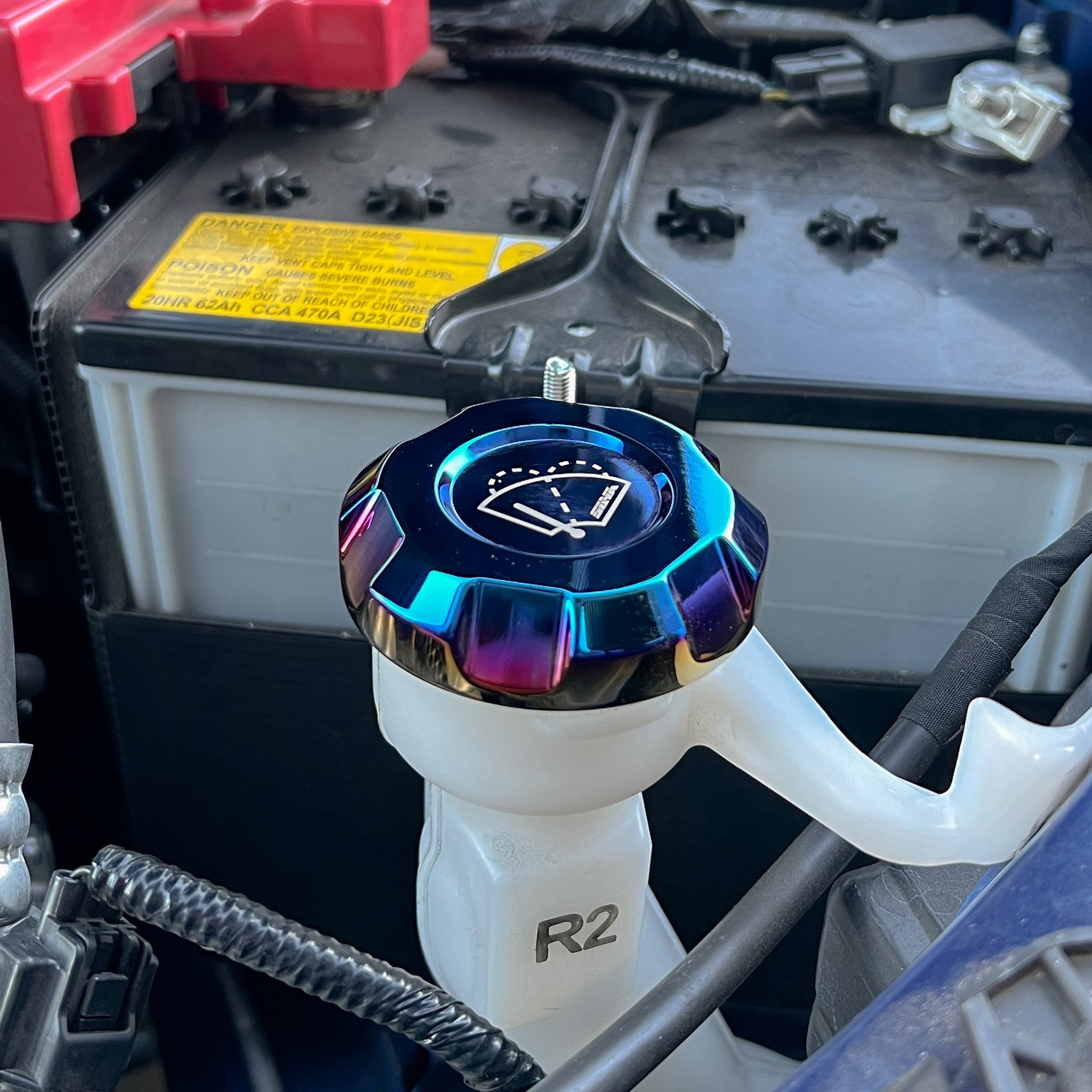 Suya Engine Bay Oil Caps (Titanium) for Subaru BRZ/Levorg/WRX & Other Models