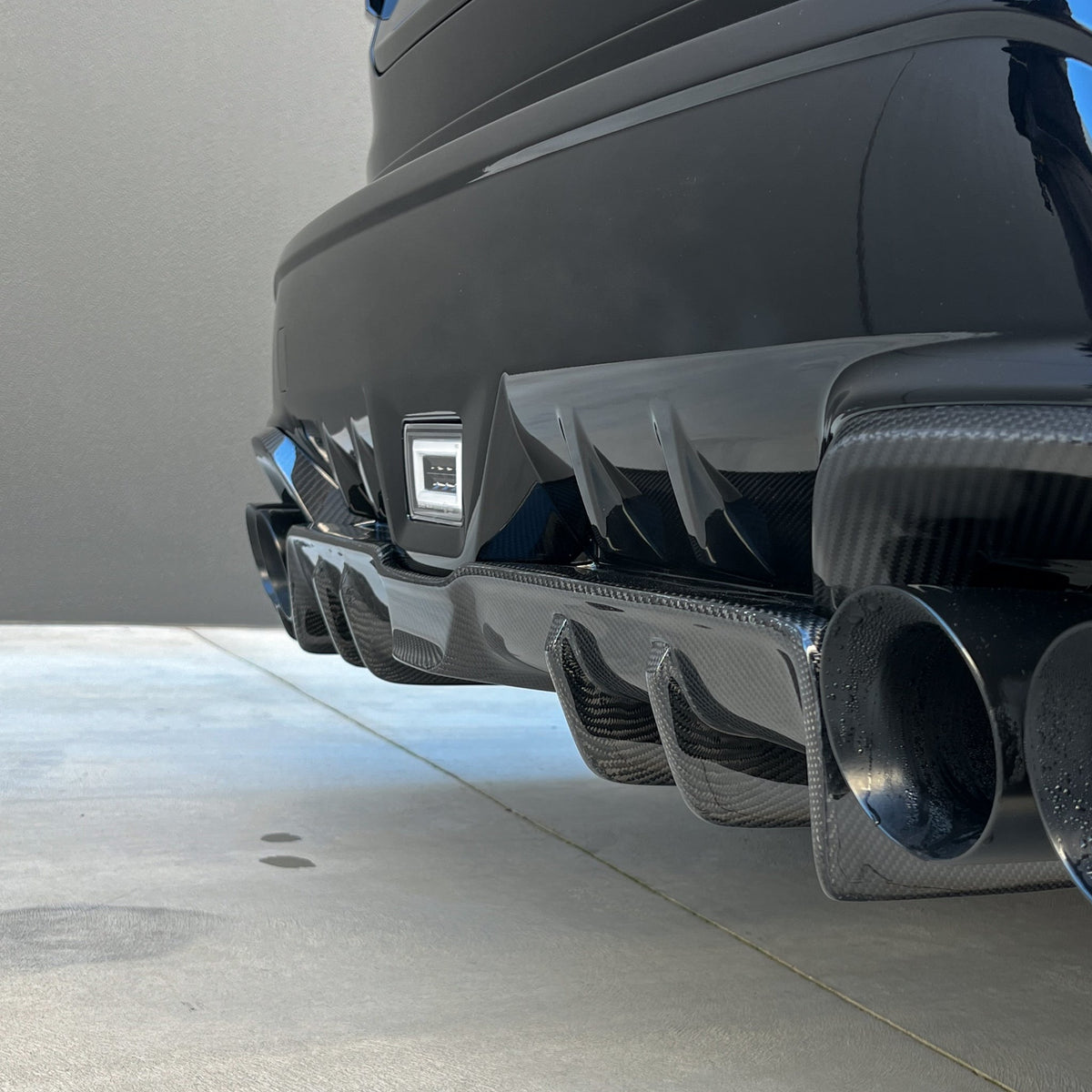 Vb Wrx Rear Diffuser Red DMAKER MB-Spec Carbon Rear Spats & Diffusers Subaru WRX VB | DMAKER