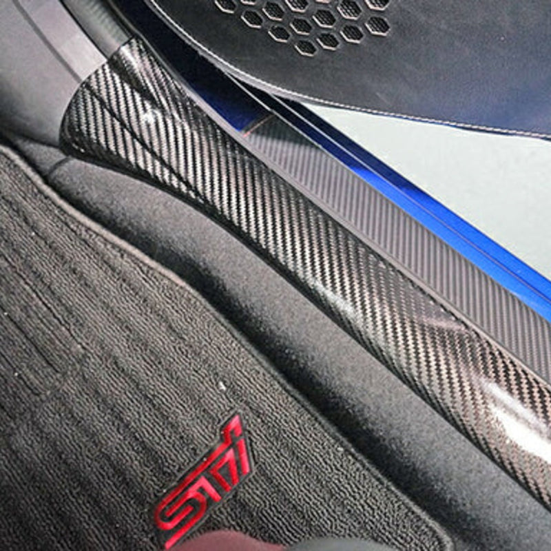 Dry Carbon Fibre Front Scuff Plate Covers For Subaru WRX VB/VN 2022+