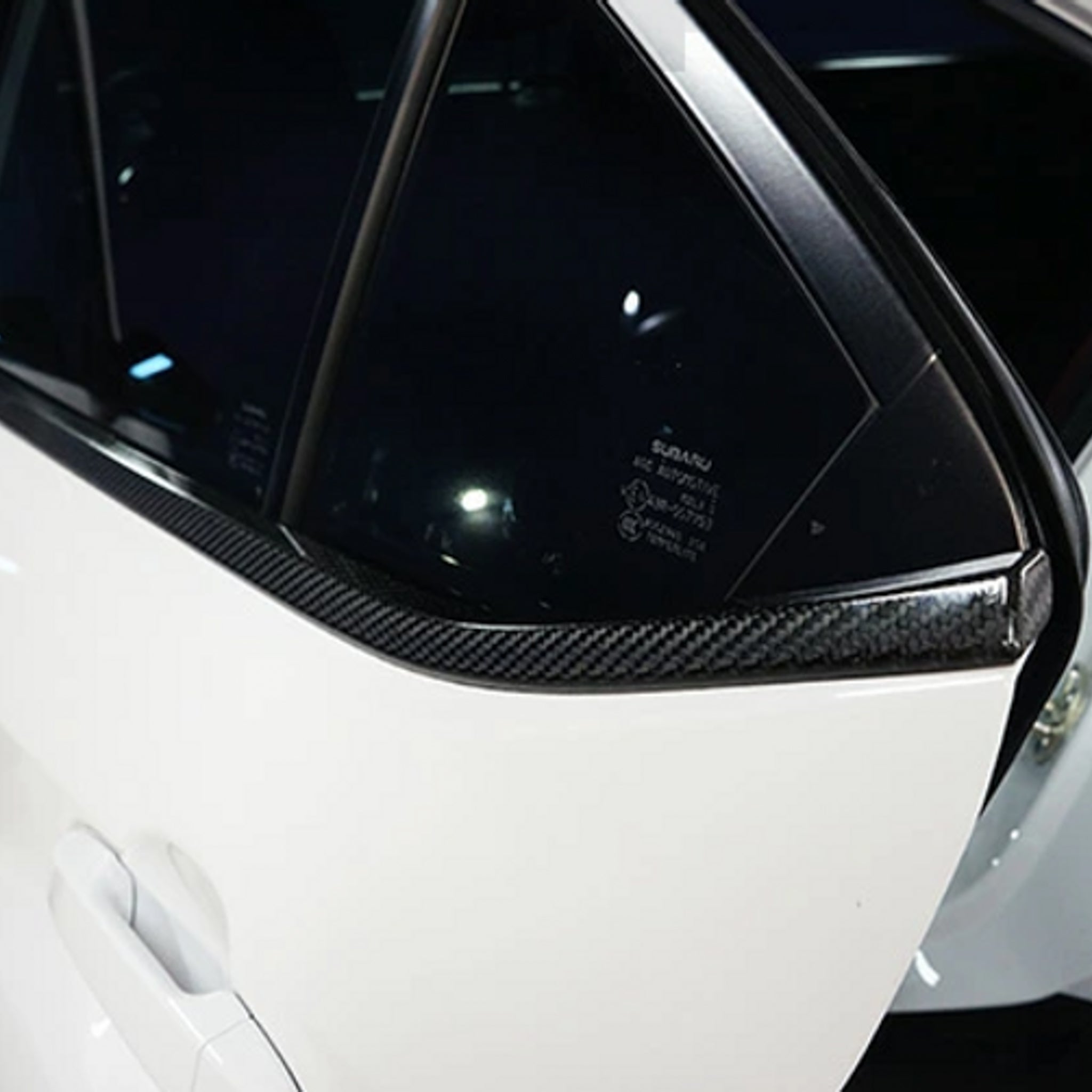 Axis Parts Dry Carbon Fibre Window Frame Covers (4-Piece) for Subaru WRX (VB) 2022-2025