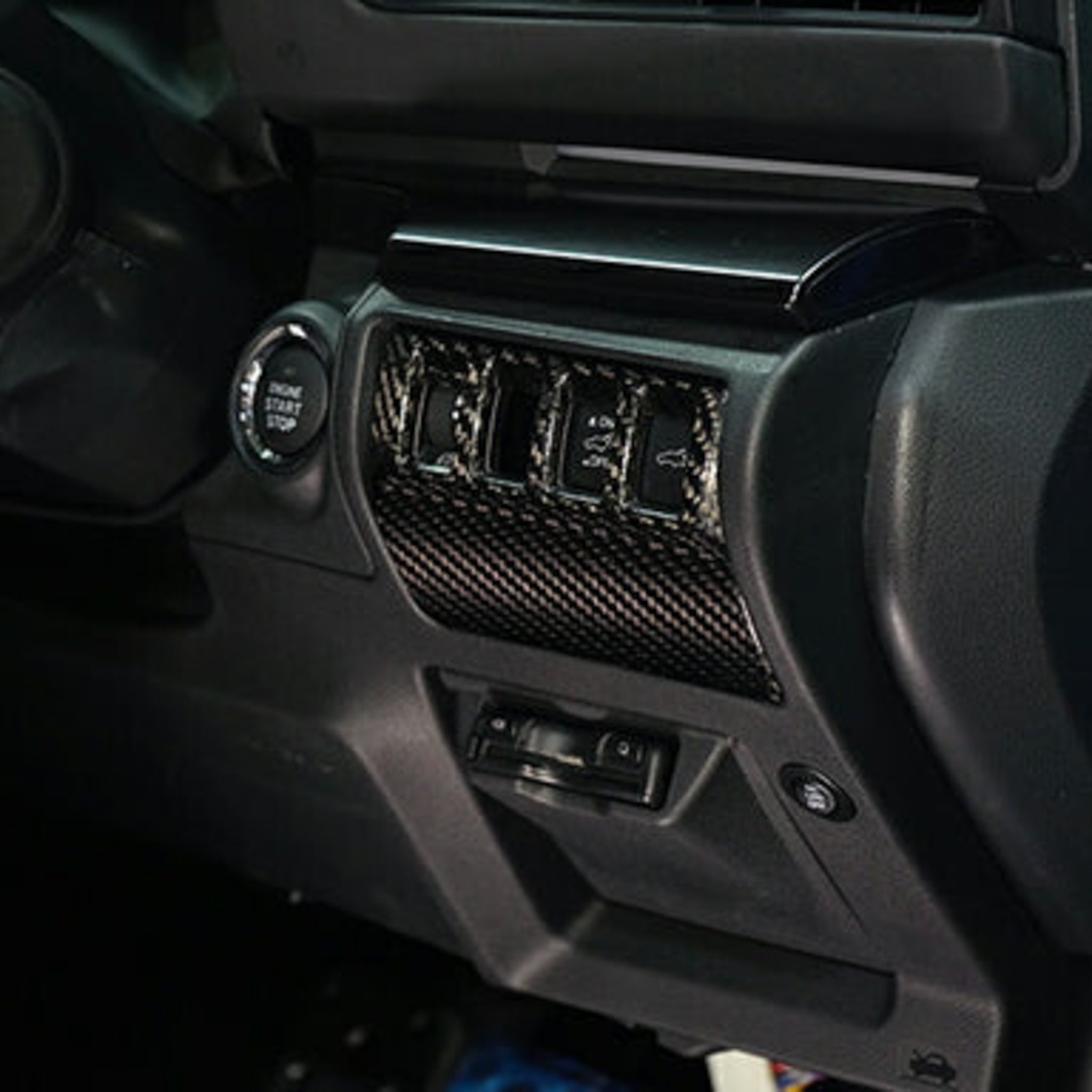Dry Carbon Fibre Switch Panel Cover (RHD) For Subaru WRX VB/VN 2022+