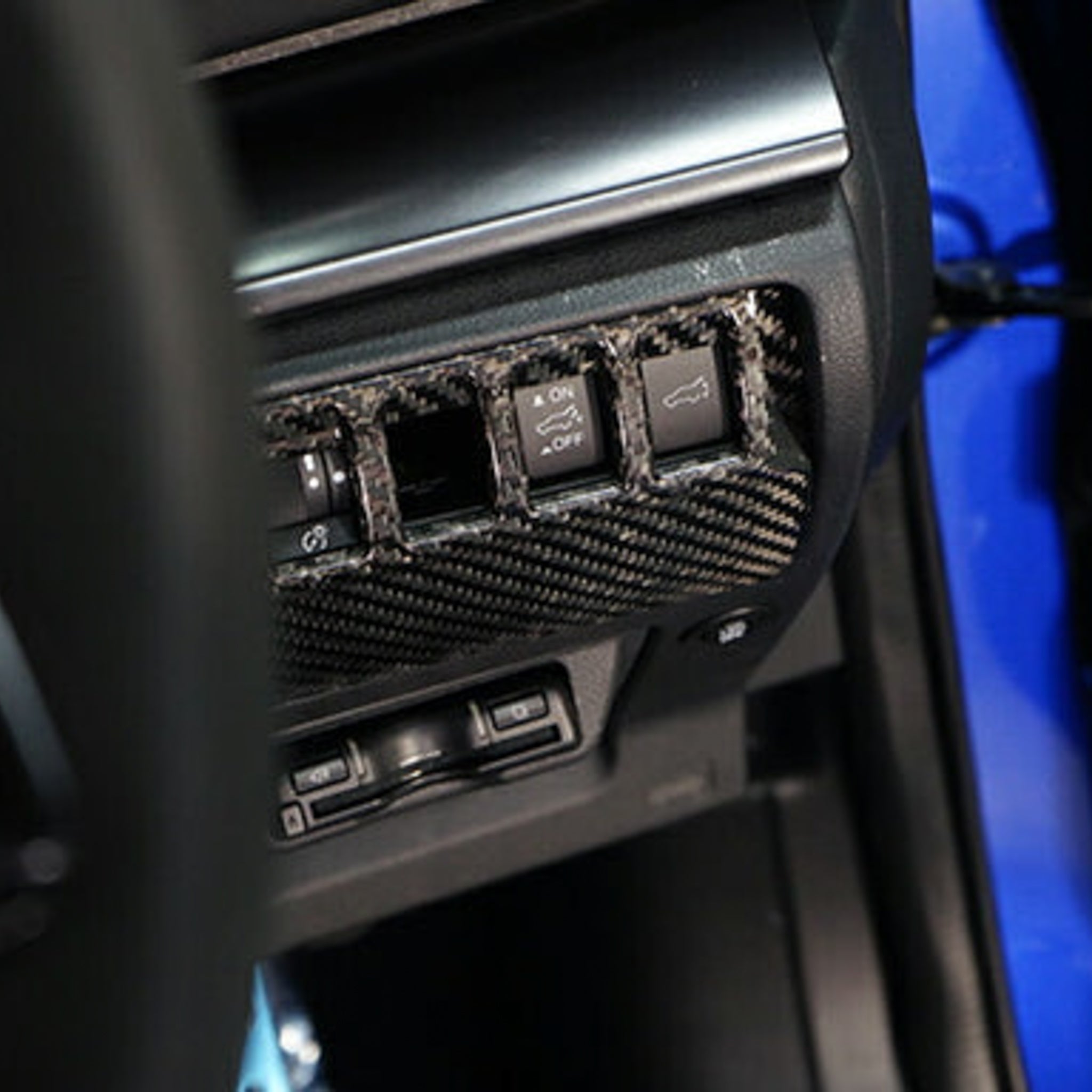 Axis Parts Dry Carbon Fibre Switch Panel Cover for Subaru WRX (VB) & WRX Sportswagon (VN) 2022-2025